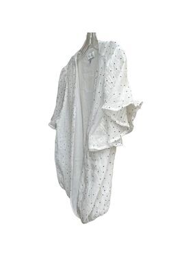 ACOA Open Front Short Sleeve Blouse